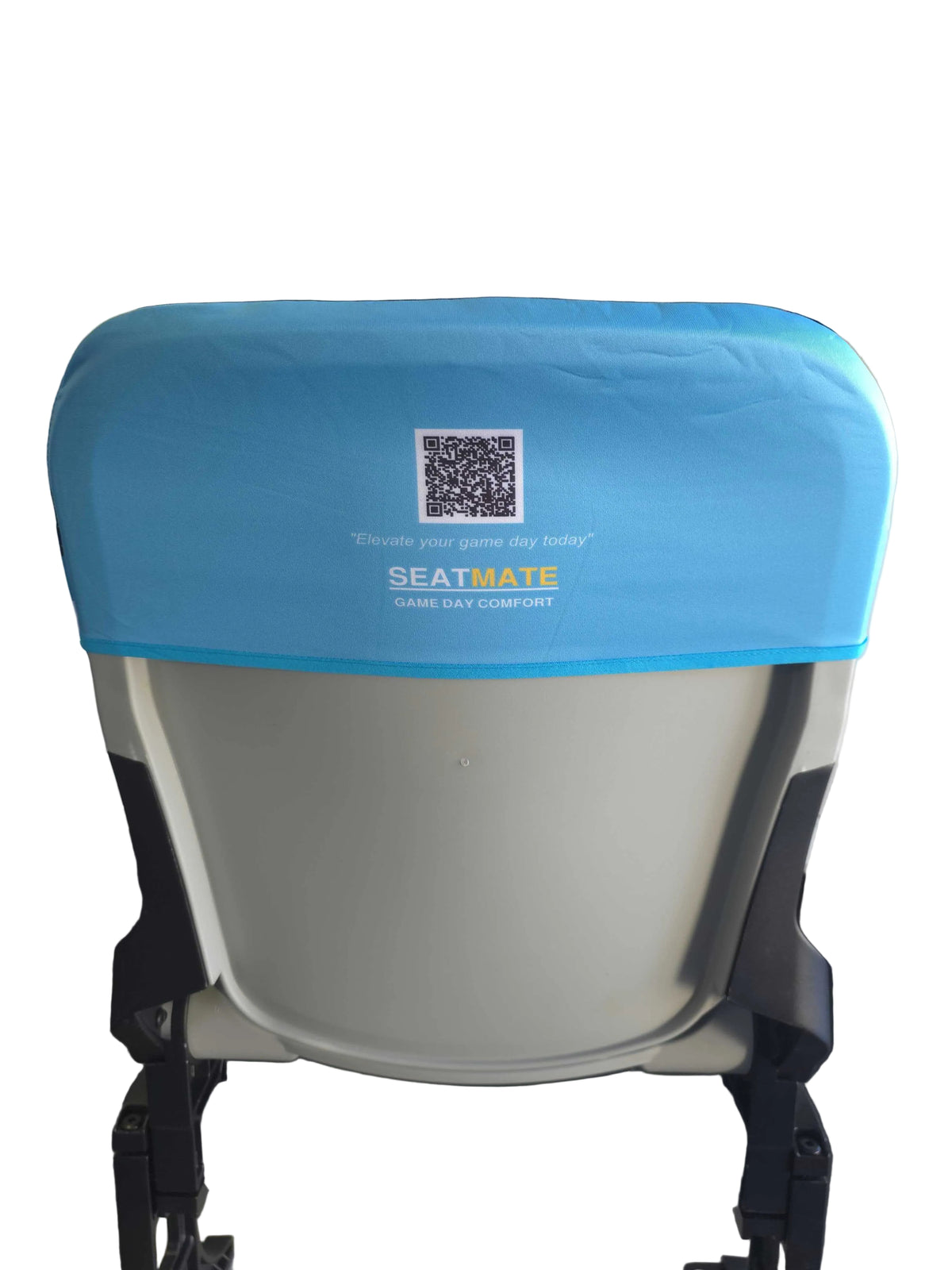 [Coming Soon] Sky Blue, with Black & White Stripe - SEATMATE stadium seat cover