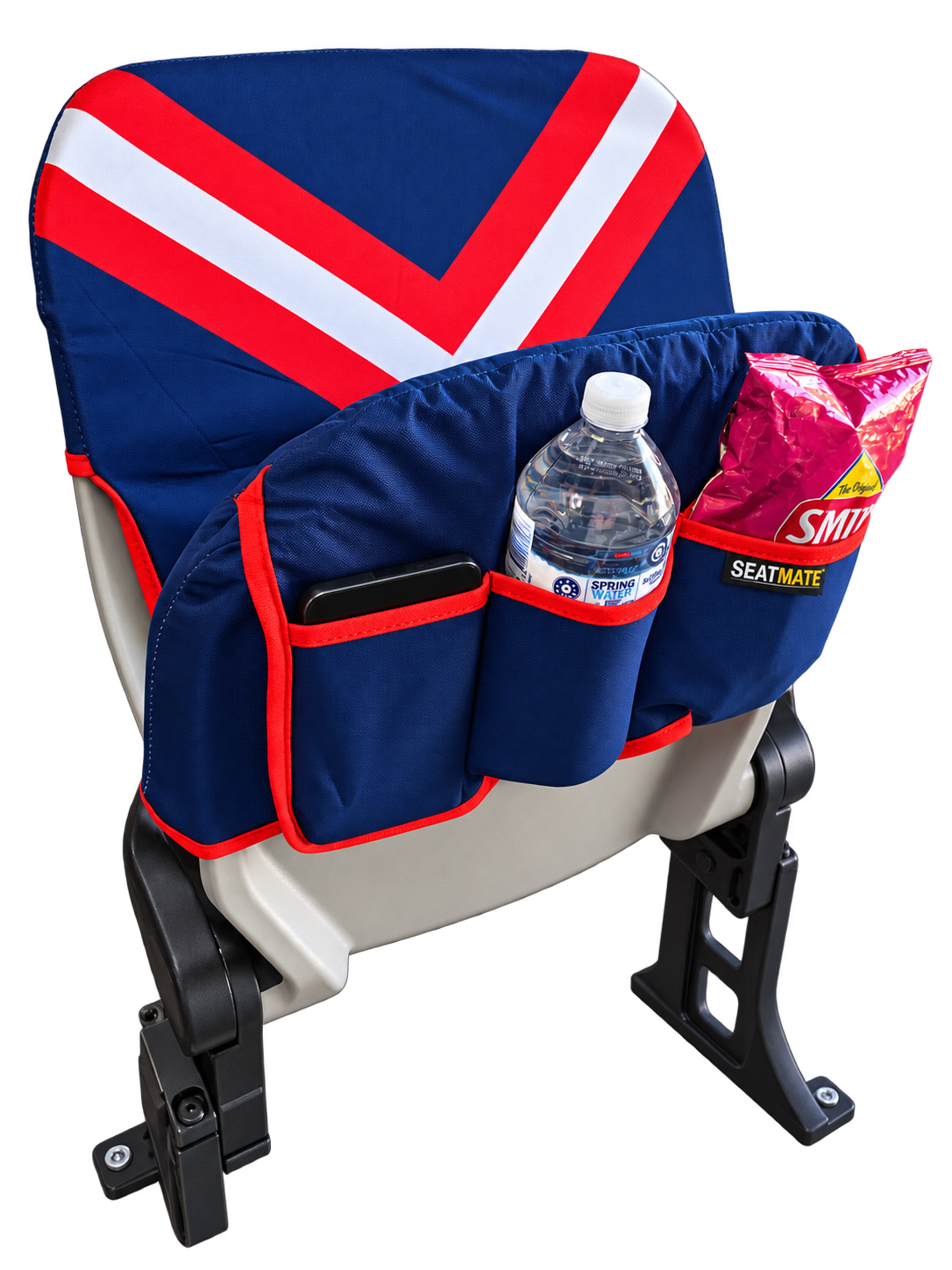 [Coming Soon] Navy, Red & White Chevron - SEATMATE Stadium Seat Cover