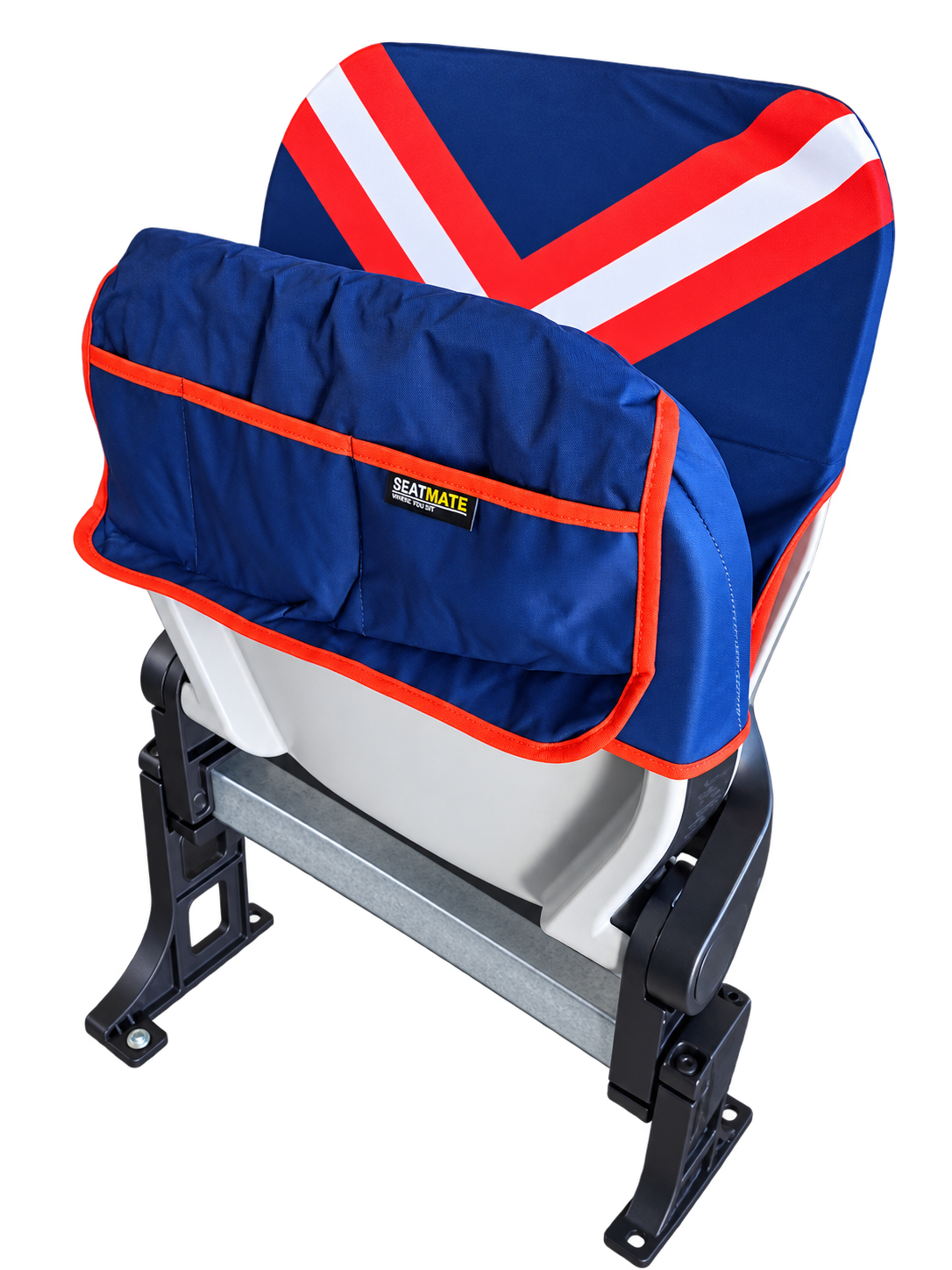 [Coming Soon] Navy, Red & White Chevron - SEATMATE Stadium Seat Cover
