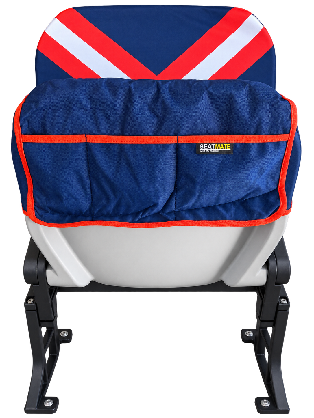[Coming Soon] Navy, Red & White Chevron - SEATMATE Stadium Seat Cover