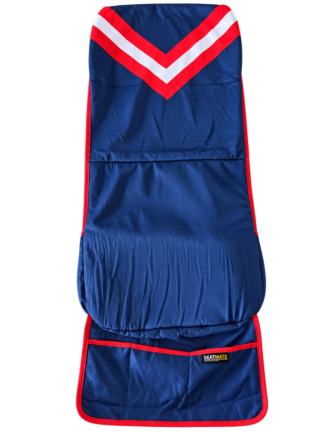 [Coming Soon] Navy, Red & White Chevron - SEATMATE Stadium Seat Cover