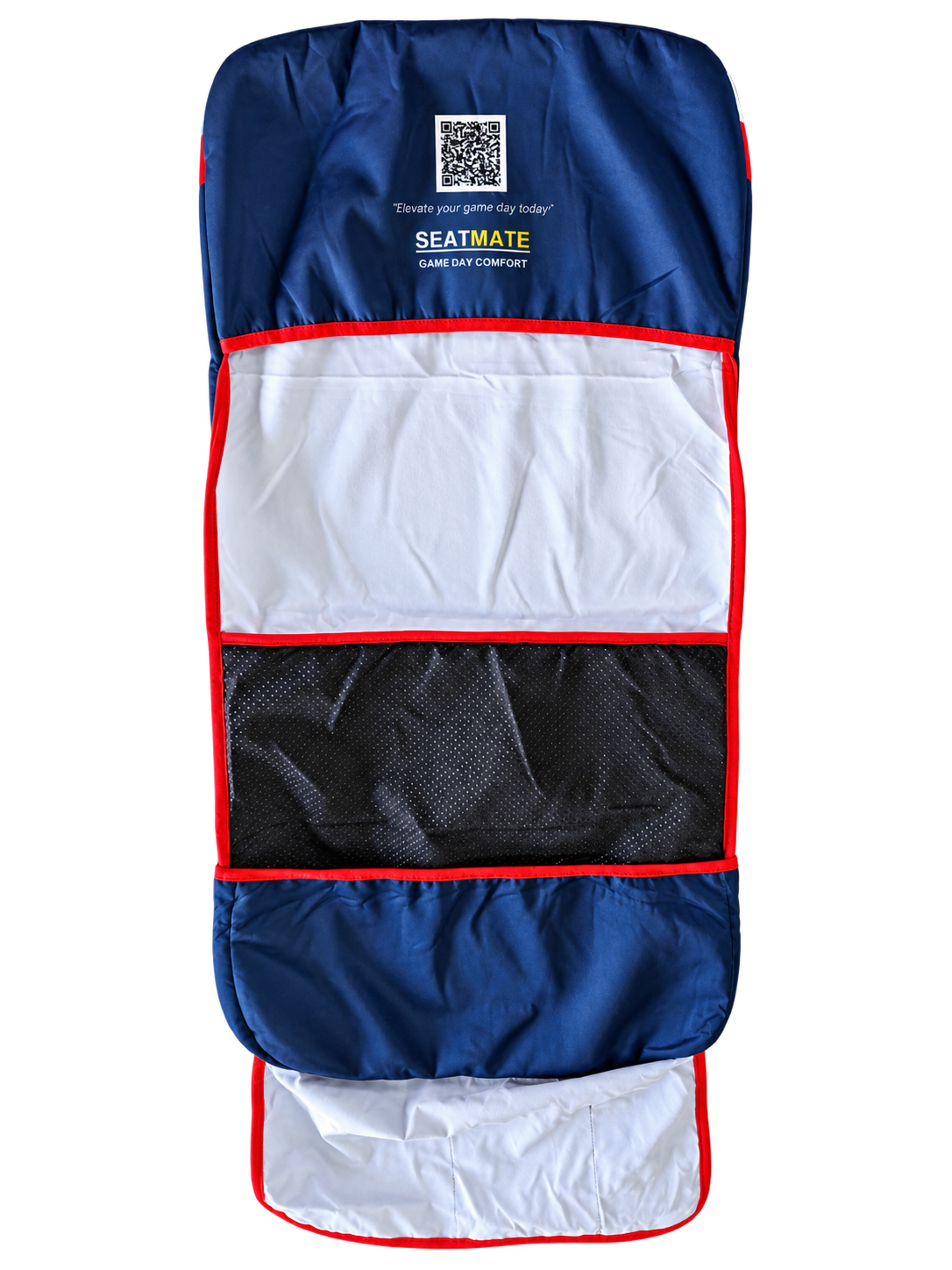 [Coming Soon] Navy, Red & White Chevron - SEATMATE Stadium Seat Cover