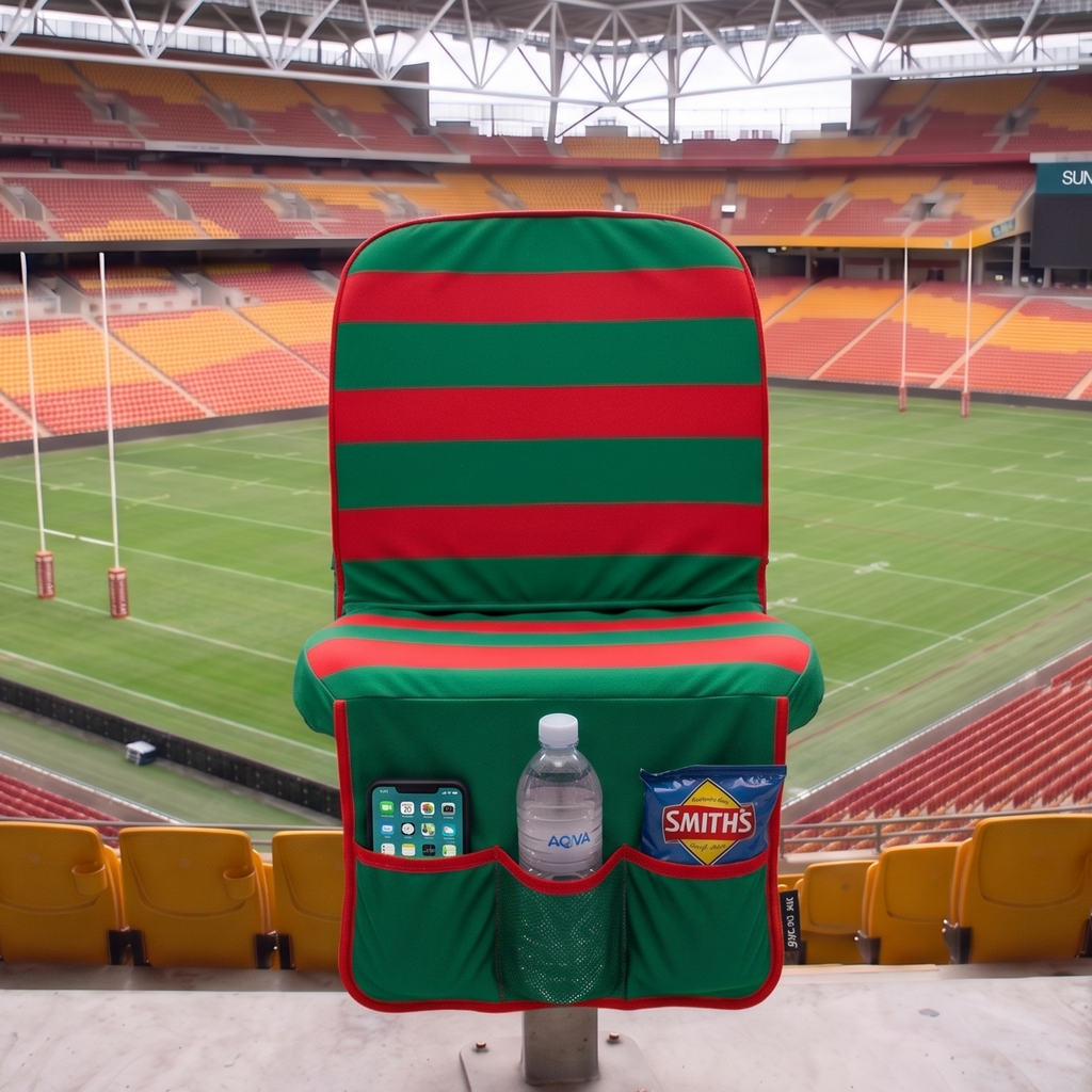 [Coming Soon] Green and Red Stripes - SEATMATE Stadium Seat Cover