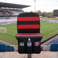 [Coming soon] Black with red stripes - SEATMATE stadium seat cover