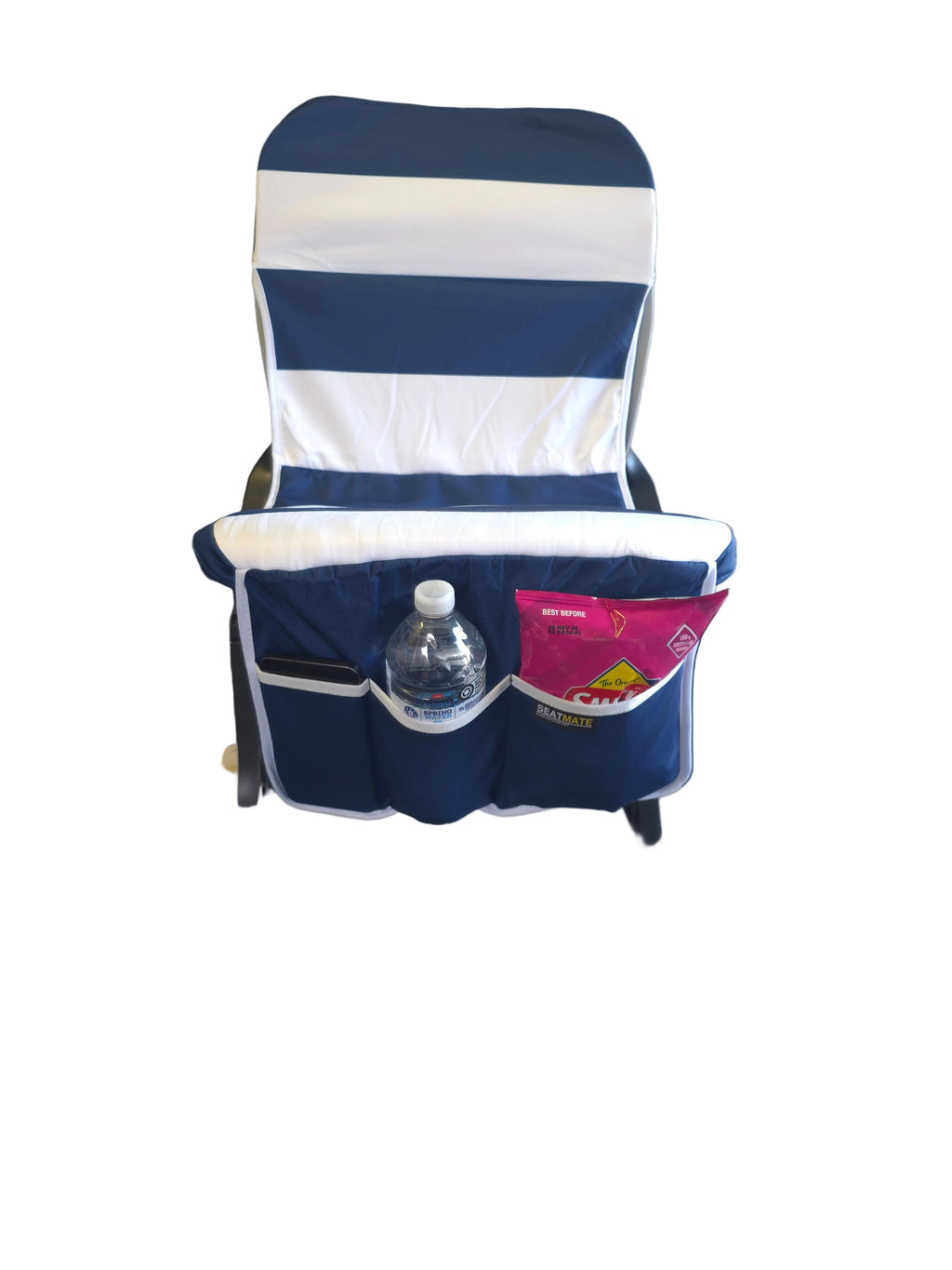 [Coming Soon] Navy & White Horizontal Stripe - SEATMATE Stadium Seat Cover