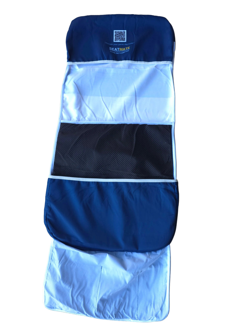 [Coming Soon] Navy & White Horizontal Stripe - SEATMATE Stadium Seat Cover